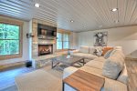 Spacious Den with 50-inch Smart TV
